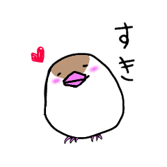 [LINEスタンプ] 文鳥のまるちゃん