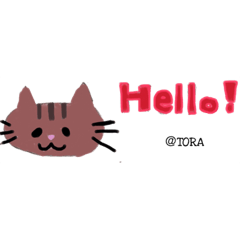 [LINEスタンプ] 【TORA】とらの毎日使えるスタンプ(英語編)