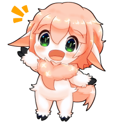 [LINEスタンプ] 仔羊みいちゃん