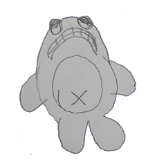 [LINEスタンプ] イーッ魚くんスランプ ver.1