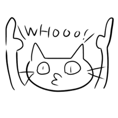 [LINEスタンプ] いい加減な猫