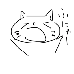 [LINEスタンプ] 手書きのねこ