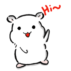 [LINEスタンプ] ハムスター ドット