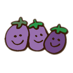[LINEスタンプ] ナスのコナス