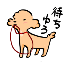 [LINEスタンプ] シンプルなトイプードルスタンプ fetchpriority=high