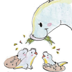 [LINEスタンプ] 恐竜とへんな生き物たち