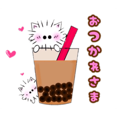 [LINEスタンプ] ケサランパサラン（ネコ）