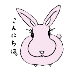 [LINEスタンプ] 正面兎