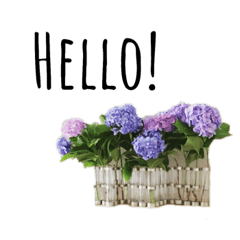 [LINEスタンプ] 薔薇、スズラン、アナベルのスタンプ