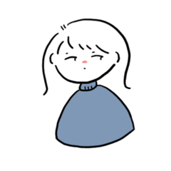 [LINEスタンプ] 外ハネ少女のスタンプ
