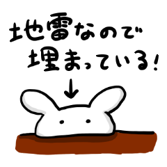 [LINEスタンプ] かわいいうさぎ(過激)