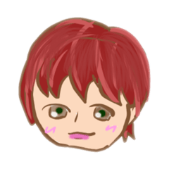 [LINEスタンプ] 赤毛のイケメン