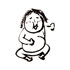 [LINEスタンプ] おなかいっぱい 
