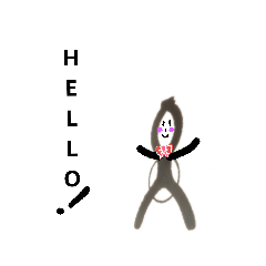 [LINEスタンプ] 洗濯ばさみの影 