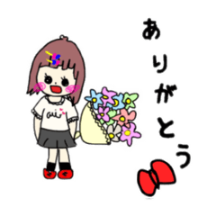 [LINEスタンプ] 女の子りぼん 